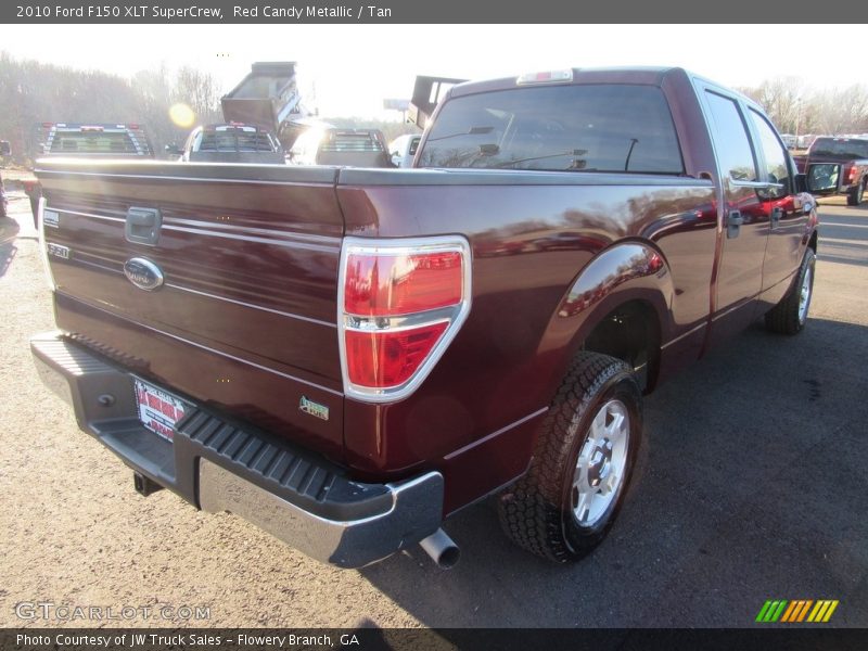 Red Candy Metallic / Tan 2010 Ford F150 XLT SuperCrew