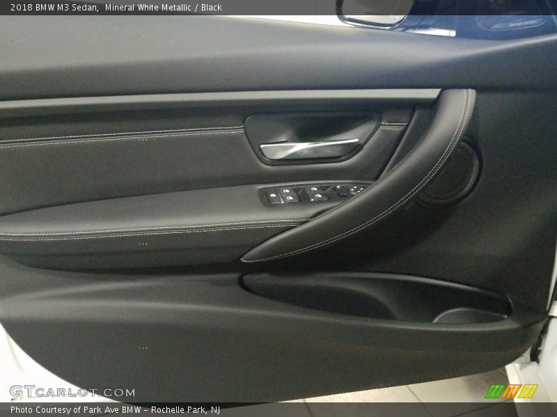 Mineral White Metallic / Black 2018 BMW M3 Sedan