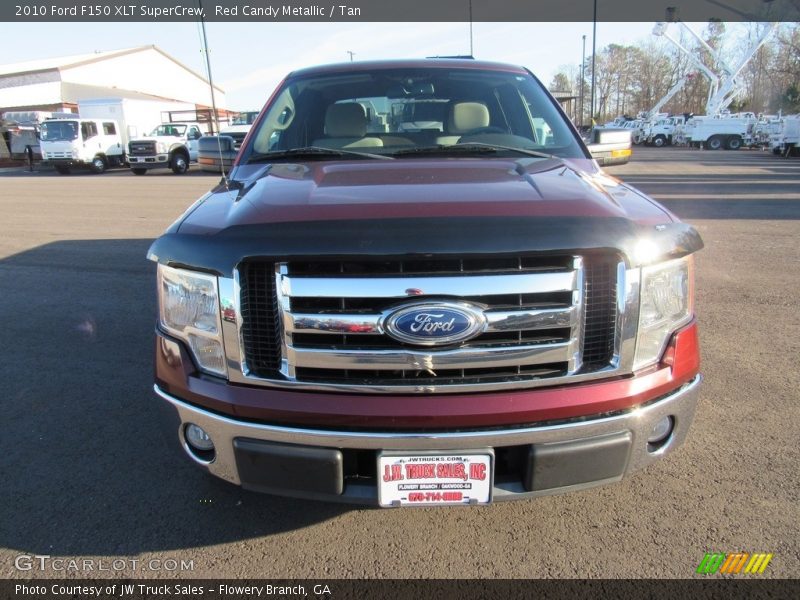 Red Candy Metallic / Tan 2010 Ford F150 XLT SuperCrew