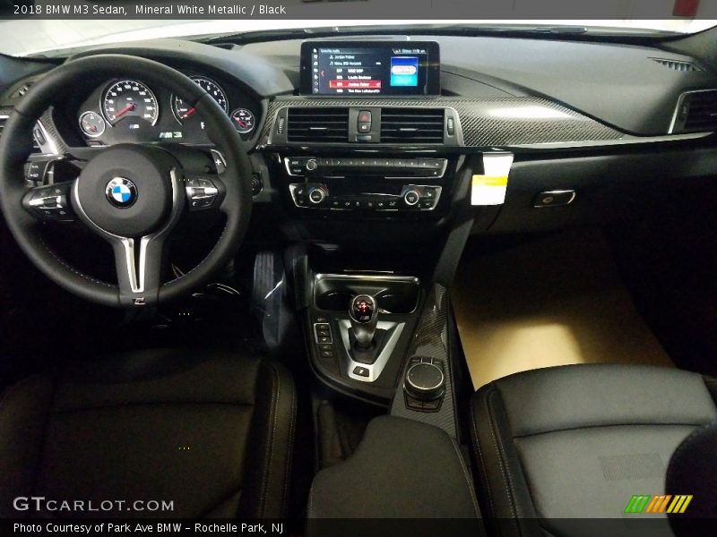 Mineral White Metallic / Black 2018 BMW M3 Sedan