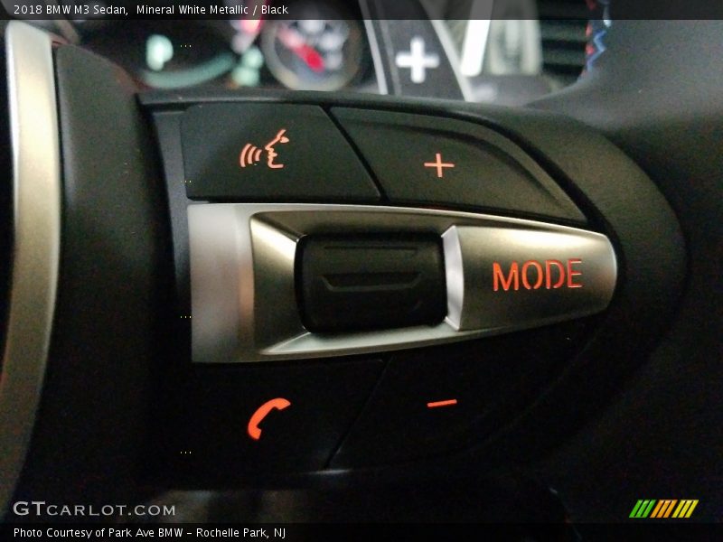 Mineral White Metallic / Black 2018 BMW M3 Sedan