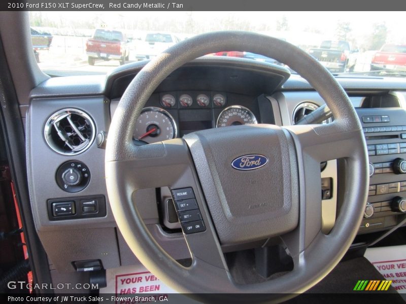 Red Candy Metallic / Tan 2010 Ford F150 XLT SuperCrew