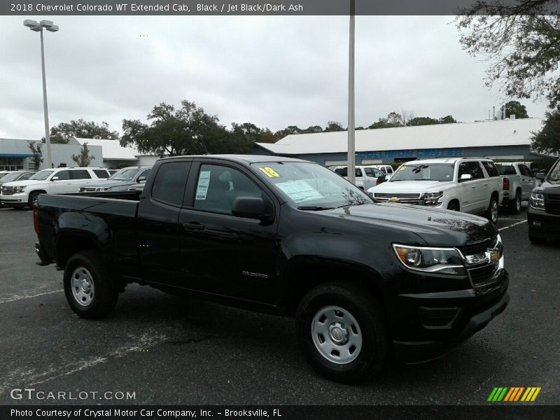 Black / Jet Black/Dark Ash 2018 Chevrolet Colorado WT Extended Cab
