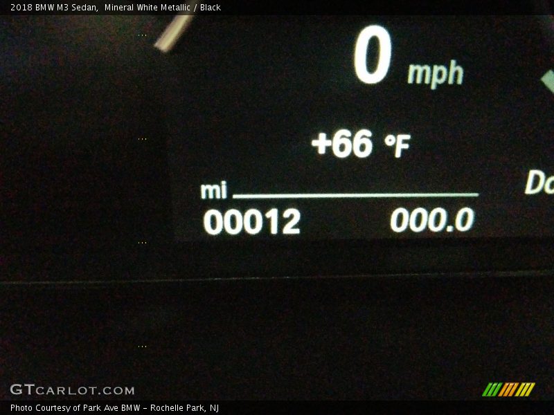 Mineral White Metallic / Black 2018 BMW M3 Sedan