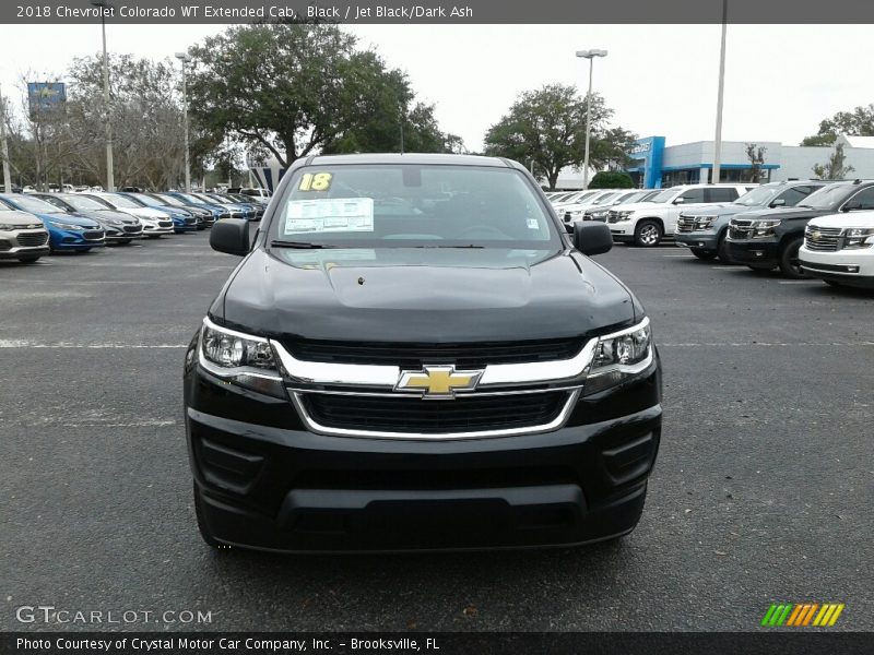 Black / Jet Black/Dark Ash 2018 Chevrolet Colorado WT Extended Cab