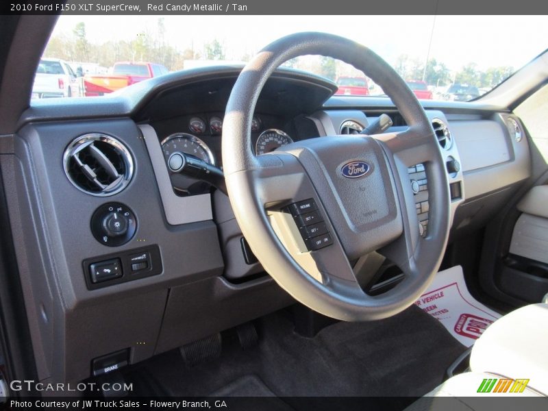 Red Candy Metallic / Tan 2010 Ford F150 XLT SuperCrew