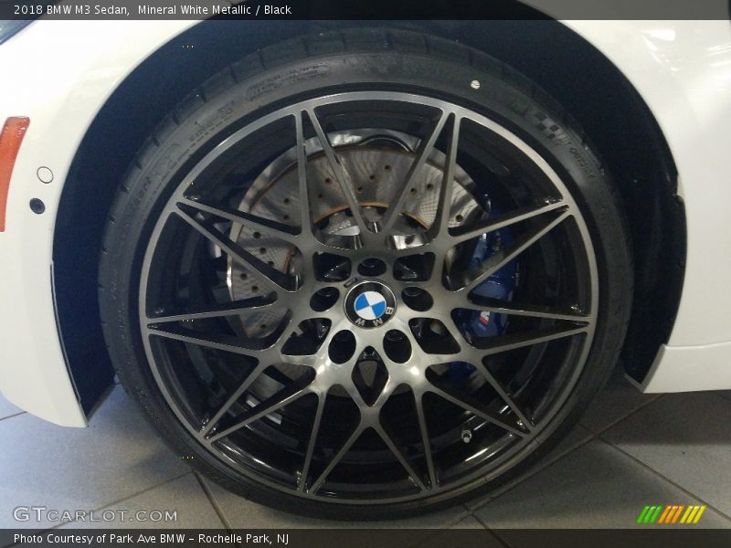 Mineral White Metallic / Black 2018 BMW M3 Sedan