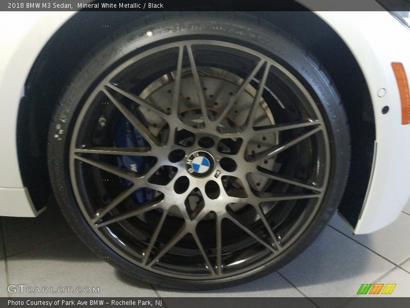 Mineral White Metallic / Black 2018 BMW M3 Sedan
