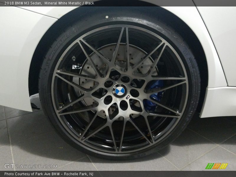Mineral White Metallic / Black 2018 BMW M3 Sedan
