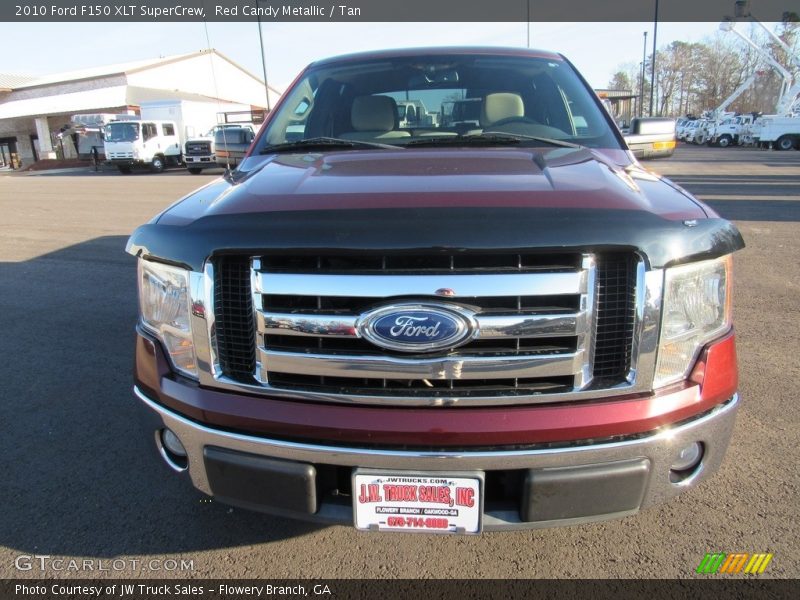 Red Candy Metallic / Tan 2010 Ford F150 XLT SuperCrew