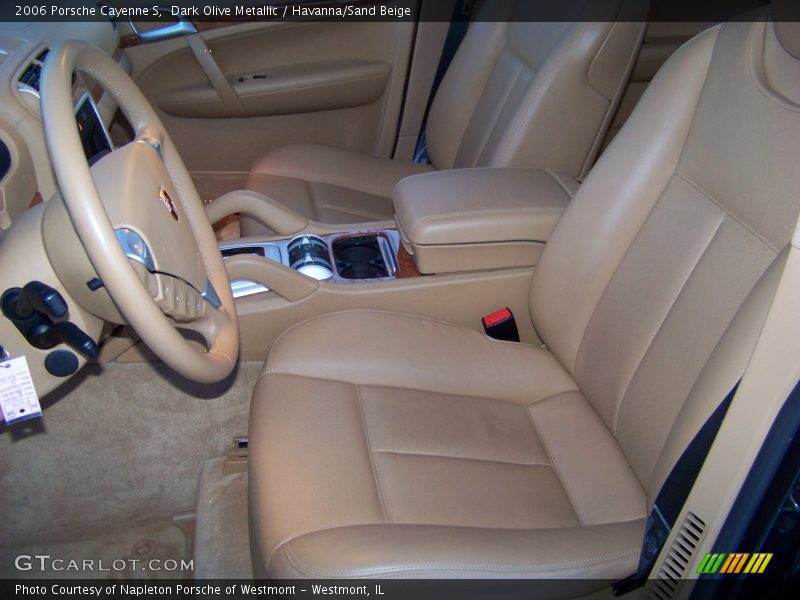 Dark Olive Metallic / Havanna/Sand Beige 2006 Porsche Cayenne S