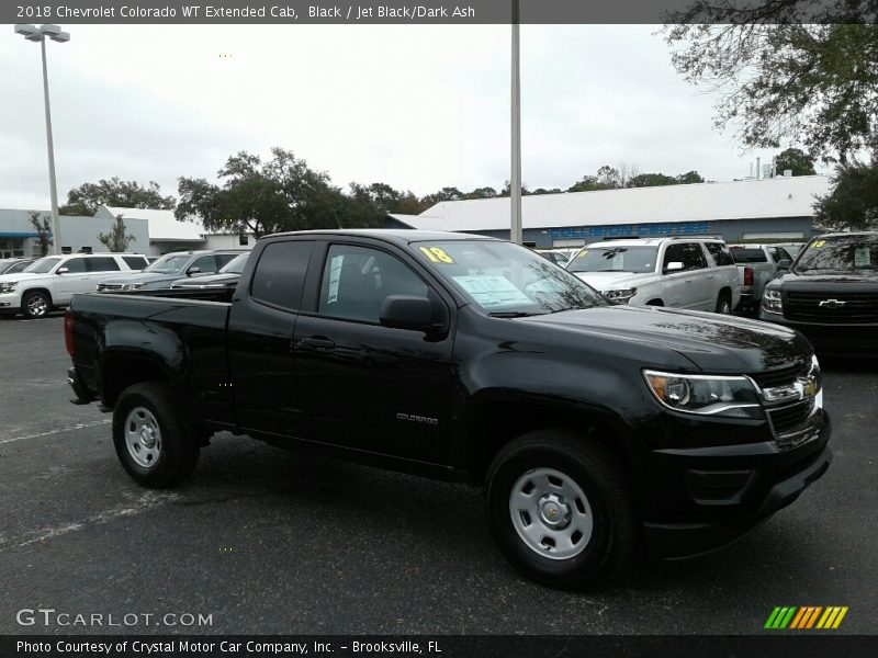 Black / Jet Black/Dark Ash 2018 Chevrolet Colorado WT Extended Cab