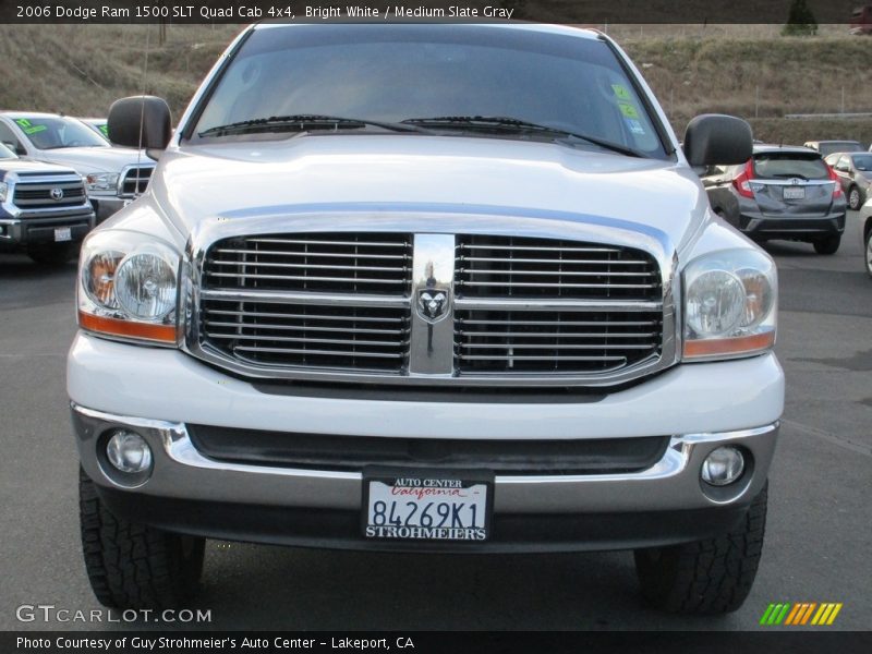 Bright White / Medium Slate Gray 2006 Dodge Ram 1500 SLT Quad Cab 4x4