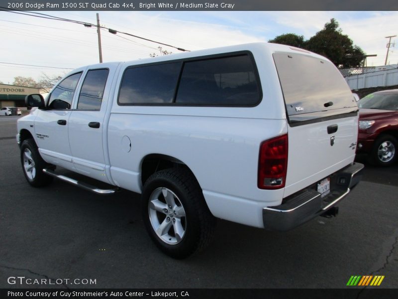 Bright White / Medium Slate Gray 2006 Dodge Ram 1500 SLT Quad Cab 4x4