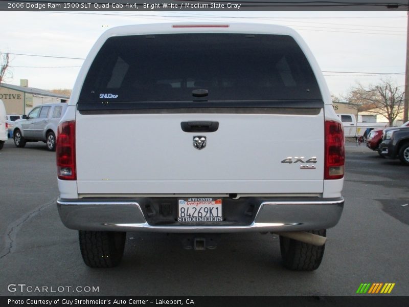 Bright White / Medium Slate Gray 2006 Dodge Ram 1500 SLT Quad Cab 4x4