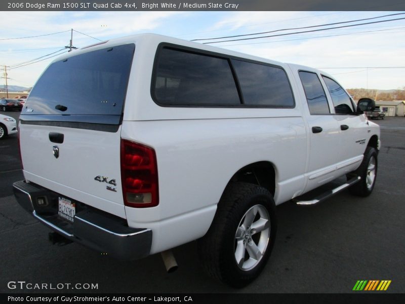 Bright White / Medium Slate Gray 2006 Dodge Ram 1500 SLT Quad Cab 4x4