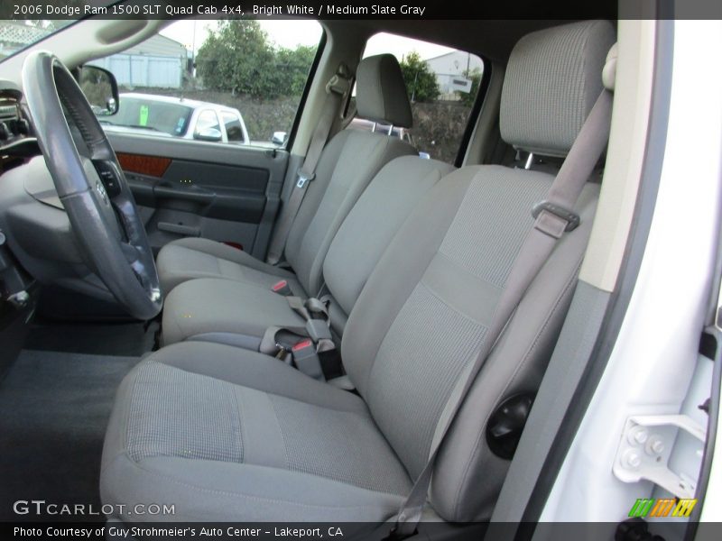 Bright White / Medium Slate Gray 2006 Dodge Ram 1500 SLT Quad Cab 4x4