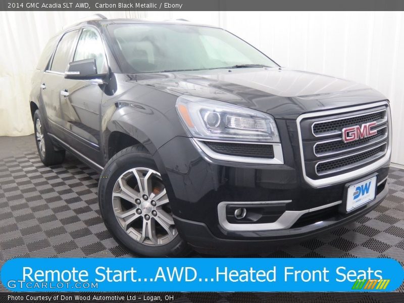Carbon Black Metallic / Ebony 2014 GMC Acadia SLT AWD