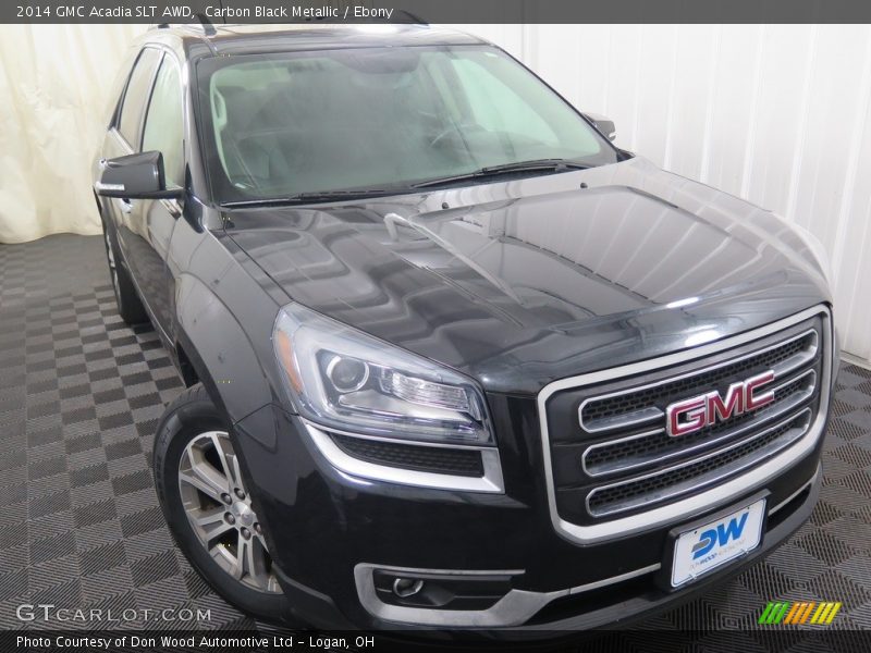 Carbon Black Metallic / Ebony 2014 GMC Acadia SLT AWD