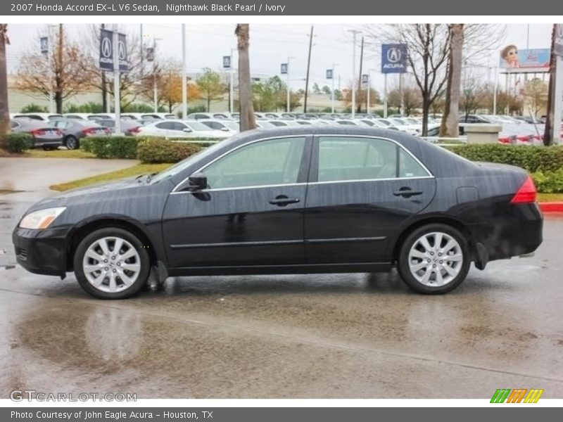 Nighthawk Black Pearl / Ivory 2007 Honda Accord EX-L V6 Sedan