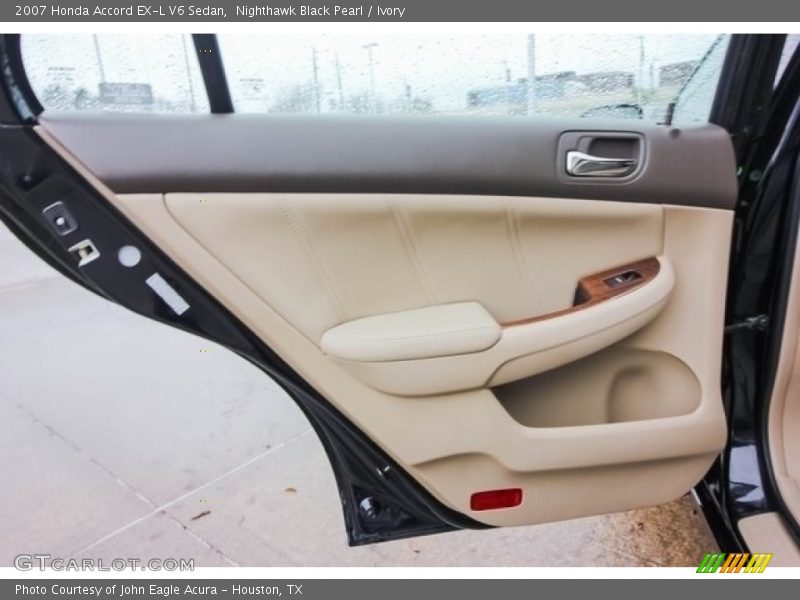 Nighthawk Black Pearl / Ivory 2007 Honda Accord EX-L V6 Sedan