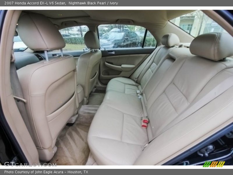 Nighthawk Black Pearl / Ivory 2007 Honda Accord EX-L V6 Sedan