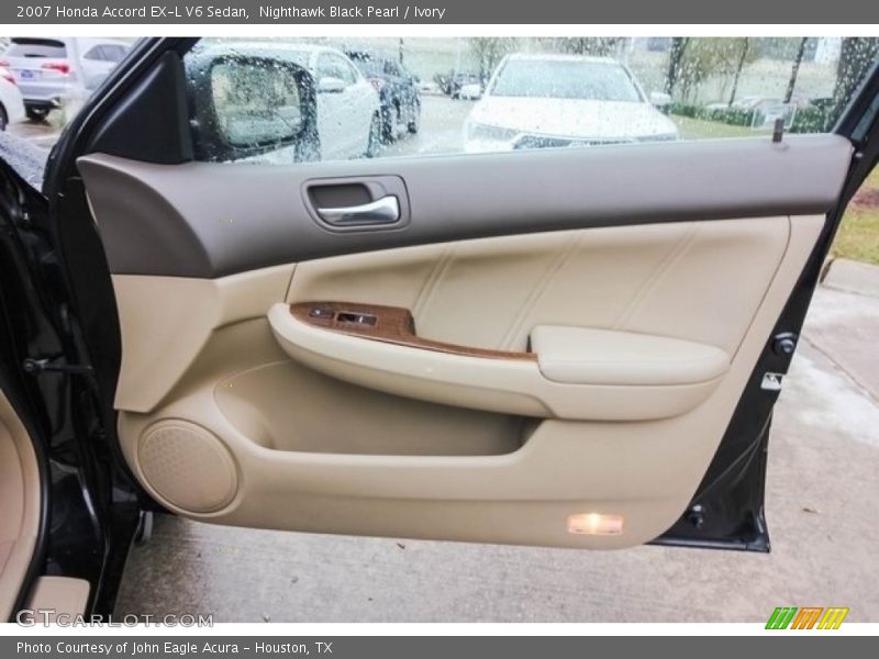 Nighthawk Black Pearl / Ivory 2007 Honda Accord EX-L V6 Sedan