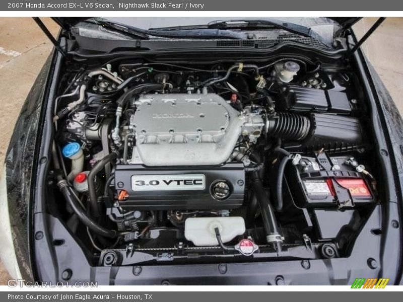 Nighthawk Black Pearl / Ivory 2007 Honda Accord EX-L V6 Sedan