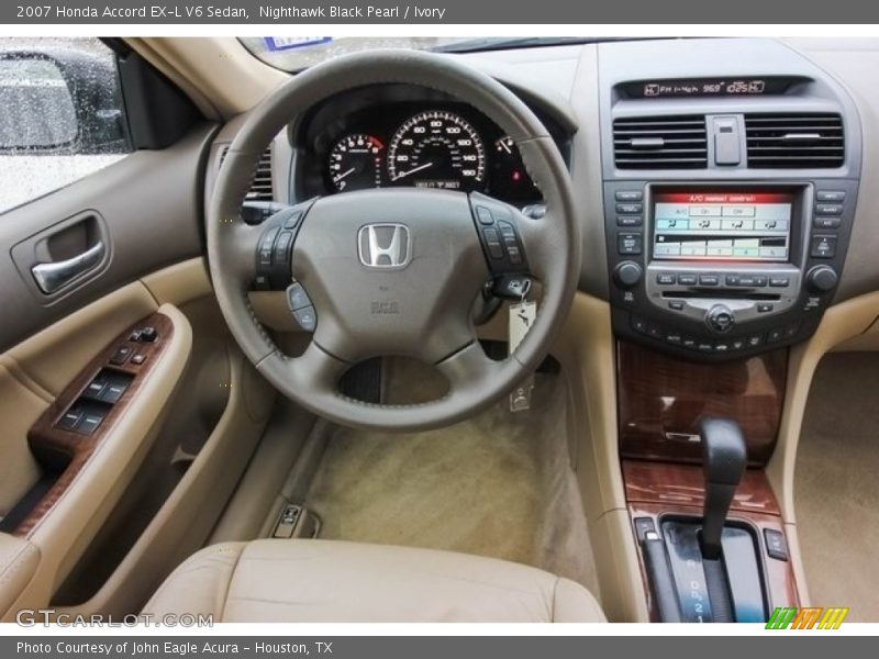 Nighthawk Black Pearl / Ivory 2007 Honda Accord EX-L V6 Sedan