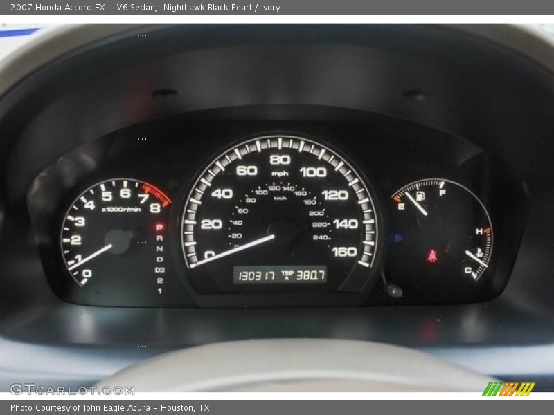Nighthawk Black Pearl / Ivory 2007 Honda Accord EX-L V6 Sedan