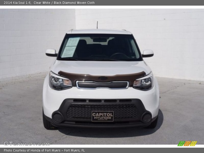 Clear White / Black Diamond Woven Cloth 2014 Kia Soul 1.6