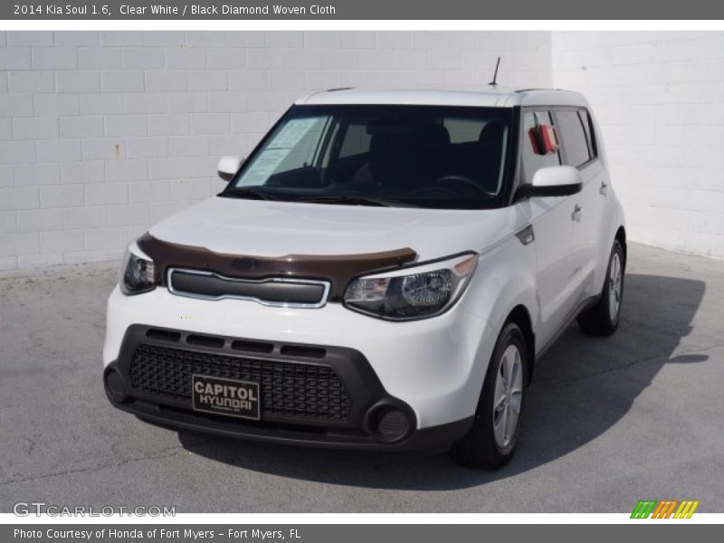 Clear White / Black Diamond Woven Cloth 2014 Kia Soul 1.6