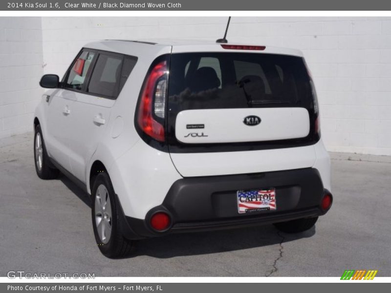 Clear White / Black Diamond Woven Cloth 2014 Kia Soul 1.6