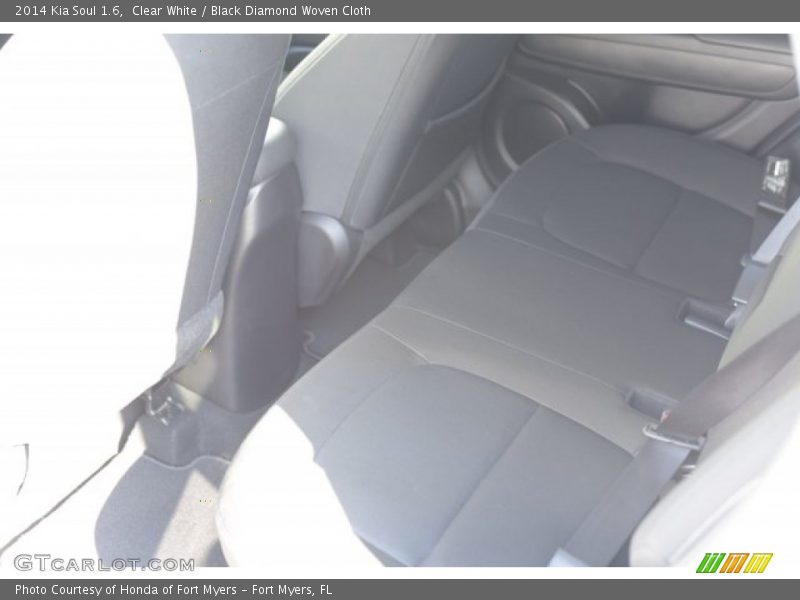 Clear White / Black Diamond Woven Cloth 2014 Kia Soul 1.6