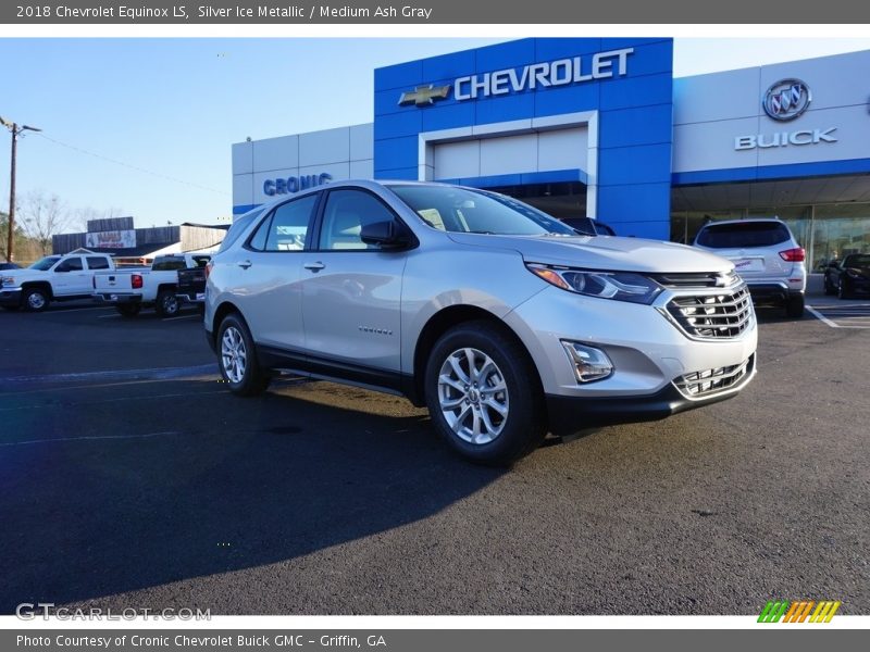 Silver Ice Metallic / Medium Ash Gray 2018 Chevrolet Equinox LS