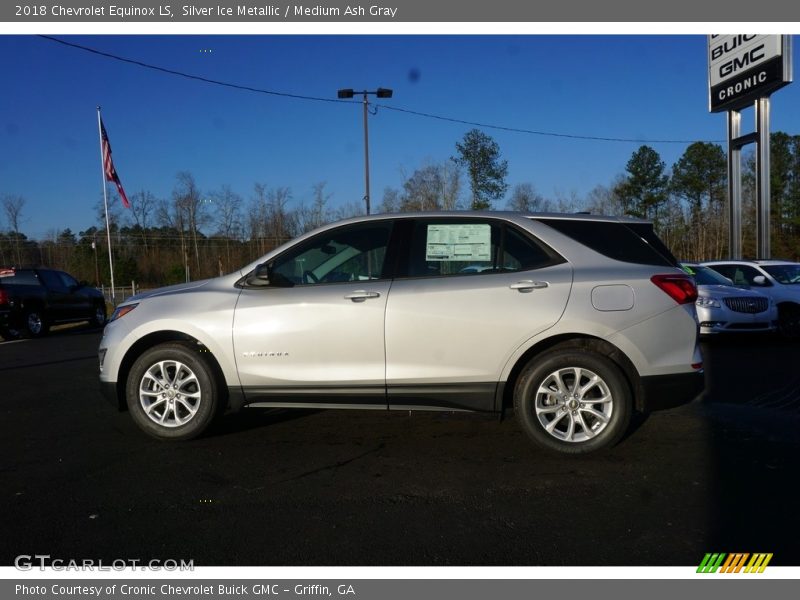 Silver Ice Metallic / Medium Ash Gray 2018 Chevrolet Equinox LS