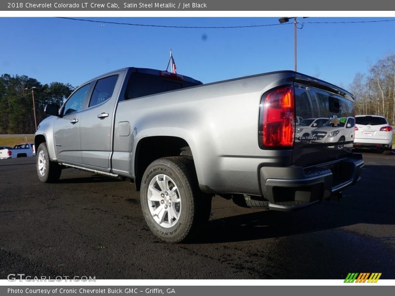 Satin Steel Metallic / Jet Black 2018 Chevrolet Colorado LT Crew Cab