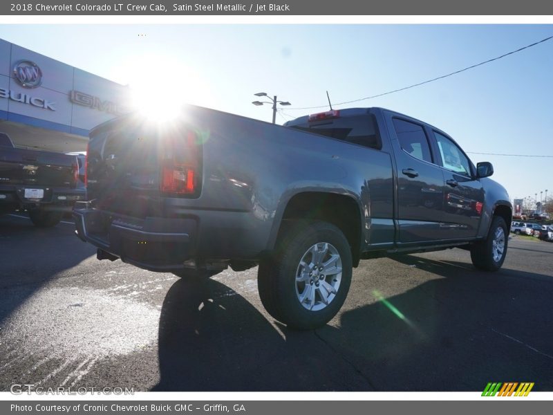 Satin Steel Metallic / Jet Black 2018 Chevrolet Colorado LT Crew Cab