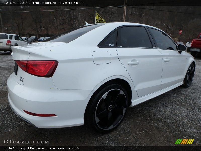 Ibis White / Black 2016 Audi A3 2.0 Premium quattro