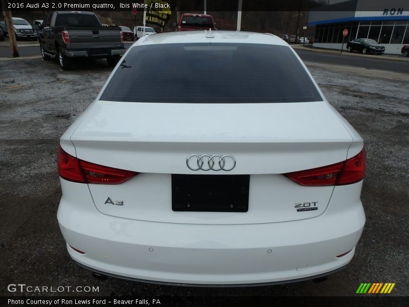 Ibis White / Black 2016 Audi A3 2.0 Premium quattro