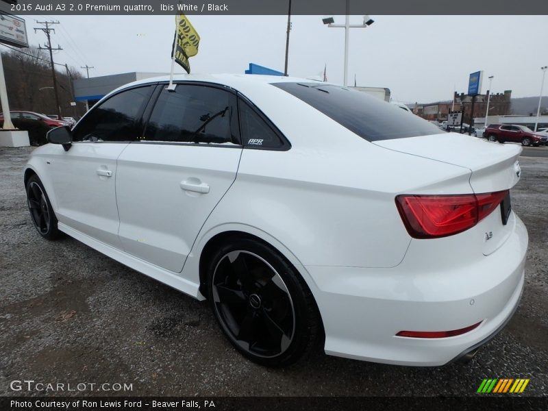 Ibis White / Black 2016 Audi A3 2.0 Premium quattro