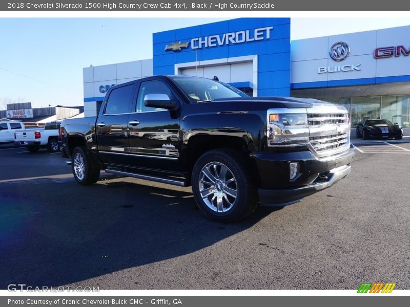 Black / High Country Saddle 2018 Chevrolet Silverado 1500 High Country Crew Cab 4x4