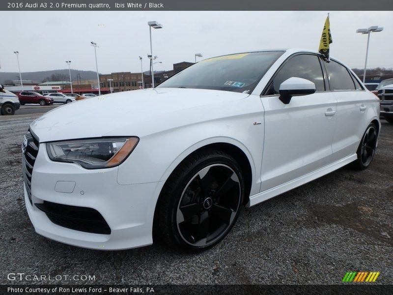 Ibis White / Black 2016 Audi A3 2.0 Premium quattro