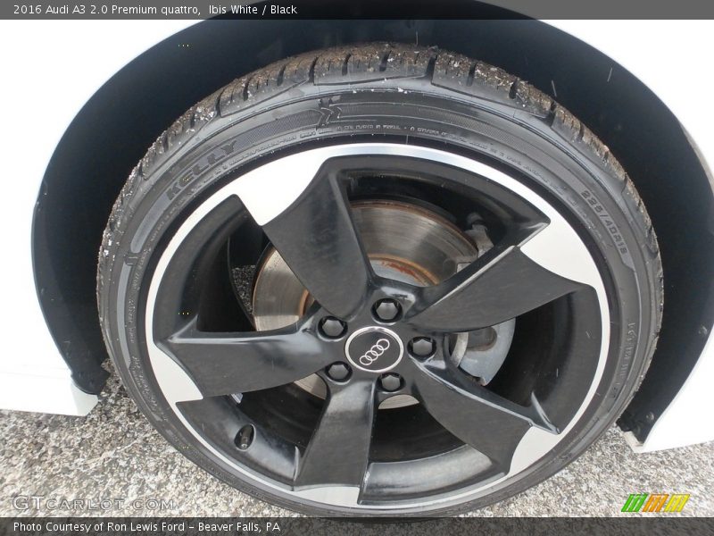 Ibis White / Black 2016 Audi A3 2.0 Premium quattro
