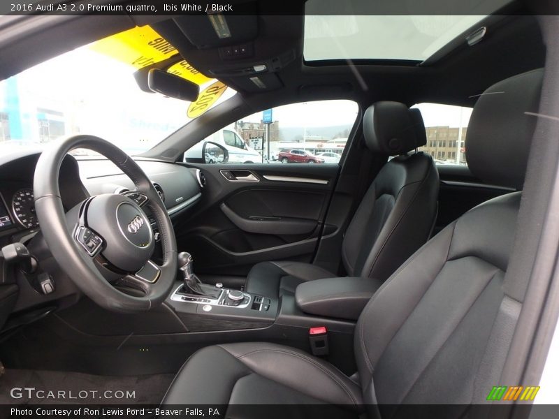 Ibis White / Black 2016 Audi A3 2.0 Premium quattro
