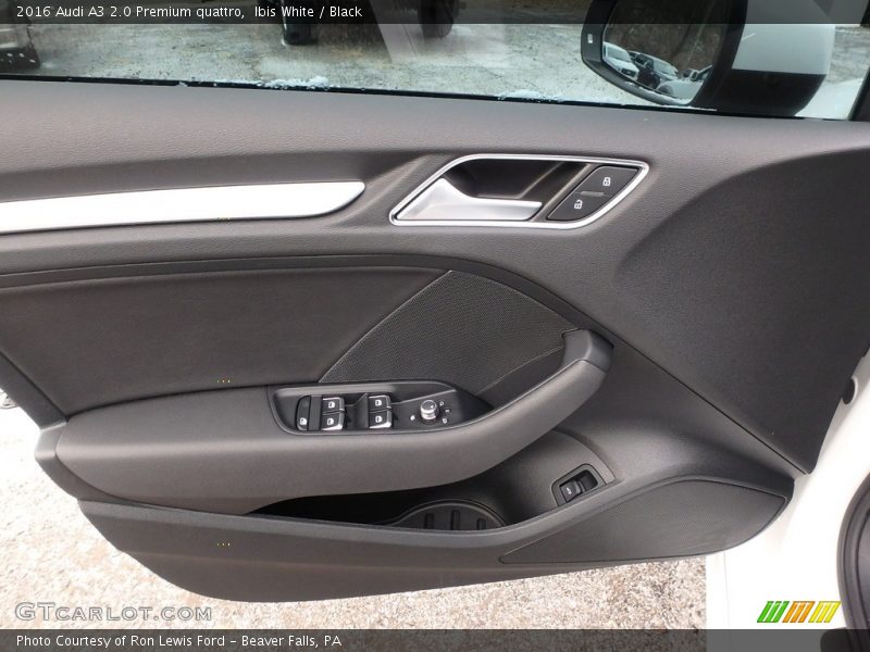 Ibis White / Black 2016 Audi A3 2.0 Premium quattro