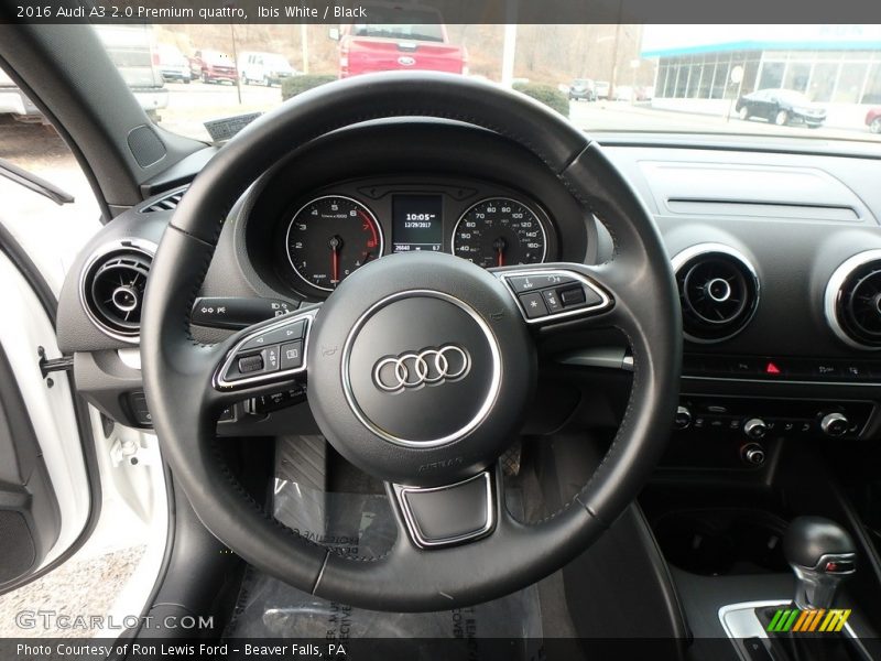 Ibis White / Black 2016 Audi A3 2.0 Premium quattro