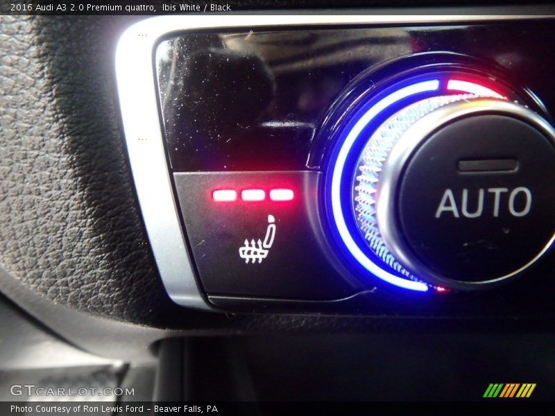 Ibis White / Black 2016 Audi A3 2.0 Premium quattro
