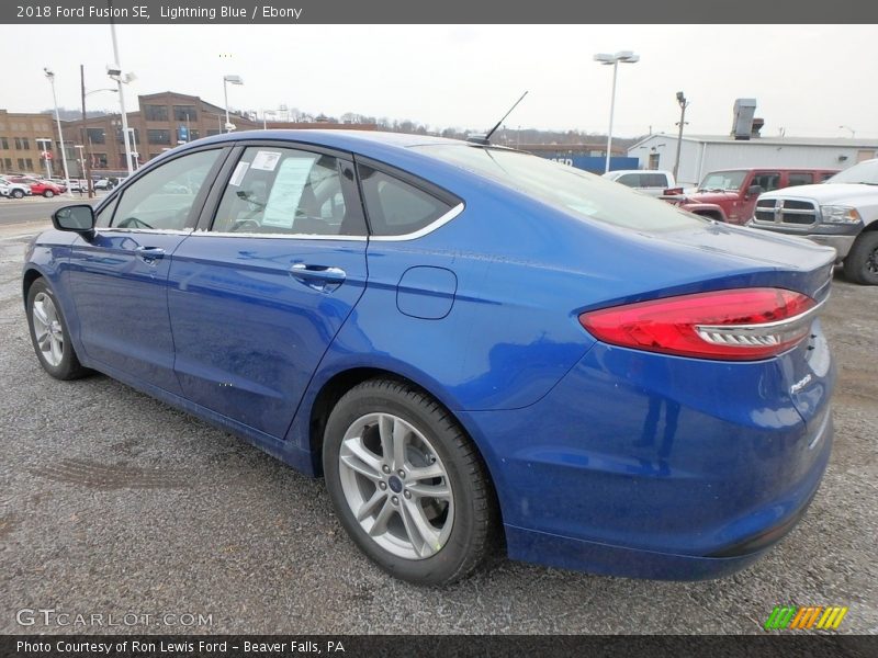 Lightning Blue / Ebony 2018 Ford Fusion SE