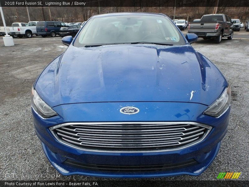 Lightning Blue / Ebony 2018 Ford Fusion SE